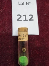 Vintage Watch Crown in Labeled Glass Vial – DP 4.7/7 – For Watch Repair