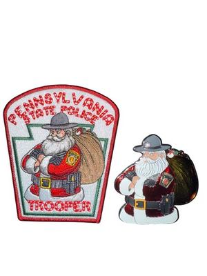#ad #ad Pennsylvania State Police Trooper Christmas PA Holiday Police Patch and Coin $40.95