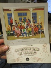 1973 General Electric GE Scrapbook History Book Pictures Thomas Edison Factories