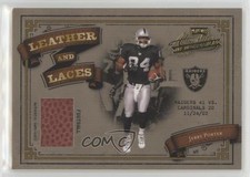 2003 Playoff Absolute Memorabilia Leather and Laces /500 Jerry Porter #LL-7 1k5