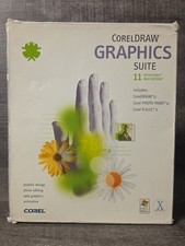 CorelDraw Graphics Suite 11 in Retail Box Windows XP and Mac complete physical