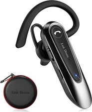 Link Dream Bluetooth Earpiece Wireless CVC - 8.0 Headset for Cell Phone Dual Mic