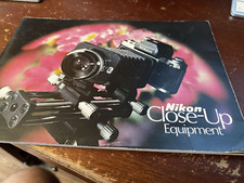 Nikon Close Up Equipment Manual Very RARE Excellent Condition