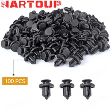 100Pcs for Honda Bumper Clips Retainer 10mm Hood Fender Push Rivets Fasteners