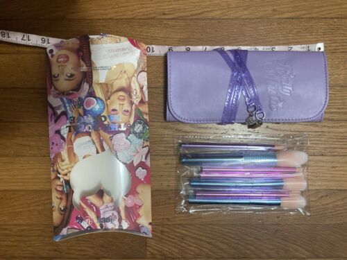 NEW IGGY X BH THE TOTAL PACKAGE 8 PIECES MAKE-UP EYE BRUSHES SET BRUSH HOLDER💜 - Picture 8 of 12