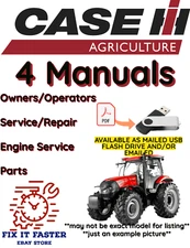 CASE IH STX275 MANUAL OPERATORS SERVICE ENGINE REPAIR PARTS SHOP OWNERS PDF USB