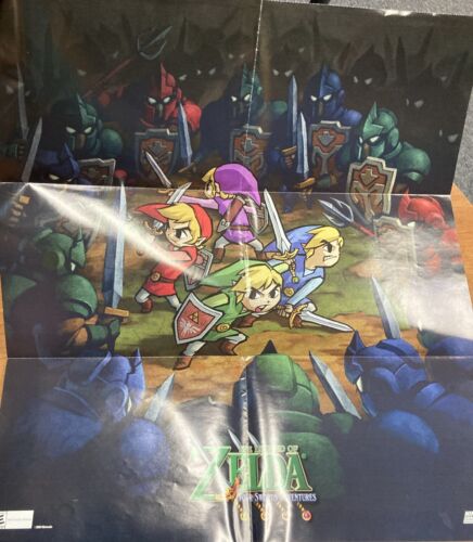 The Legend of Zelda: Four Swords Adventures Official Nintendo Power POSTER ONLY - Picture 2 of 3