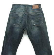 G STAR RAW 3301 ORIGINAL STRAIGHT Men's jeans Made in Italy size 32 inseam 34