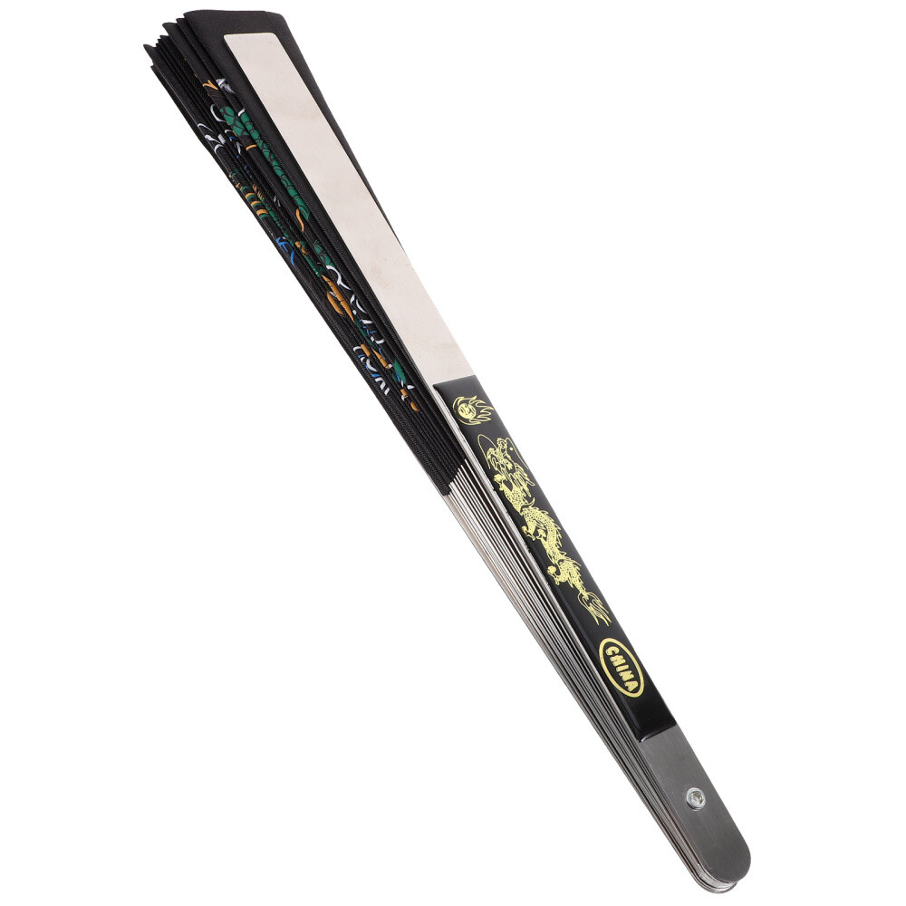 Chinese Style Fan Hand Foldable Retro Vintage Metal Folding Fitness