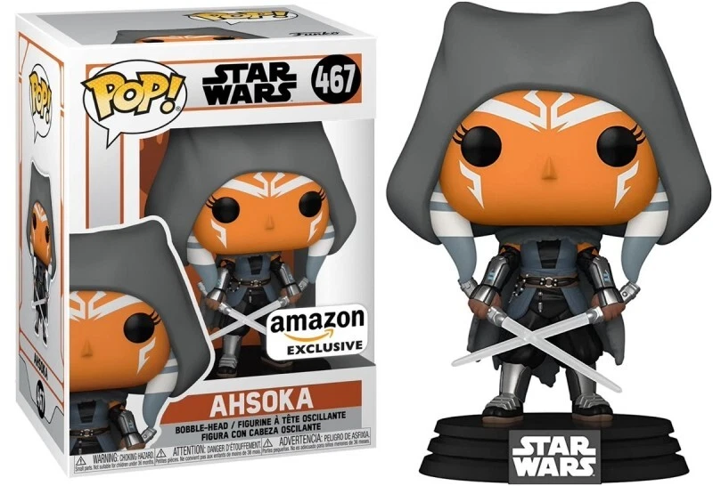 Funko Pop! Star Wars: The Mandalorian Hooded Ahsoka Amazon