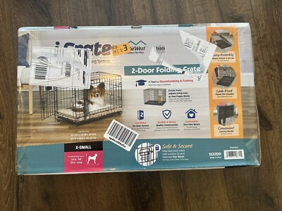 MidWest Homes for Pets Enhanced Double Door iCrate Dog Crate