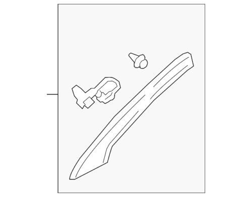 Cubierta del pilar del parabrisas para Mitsubishi Mirage 2017-2023 (N/P 7210A366HA)