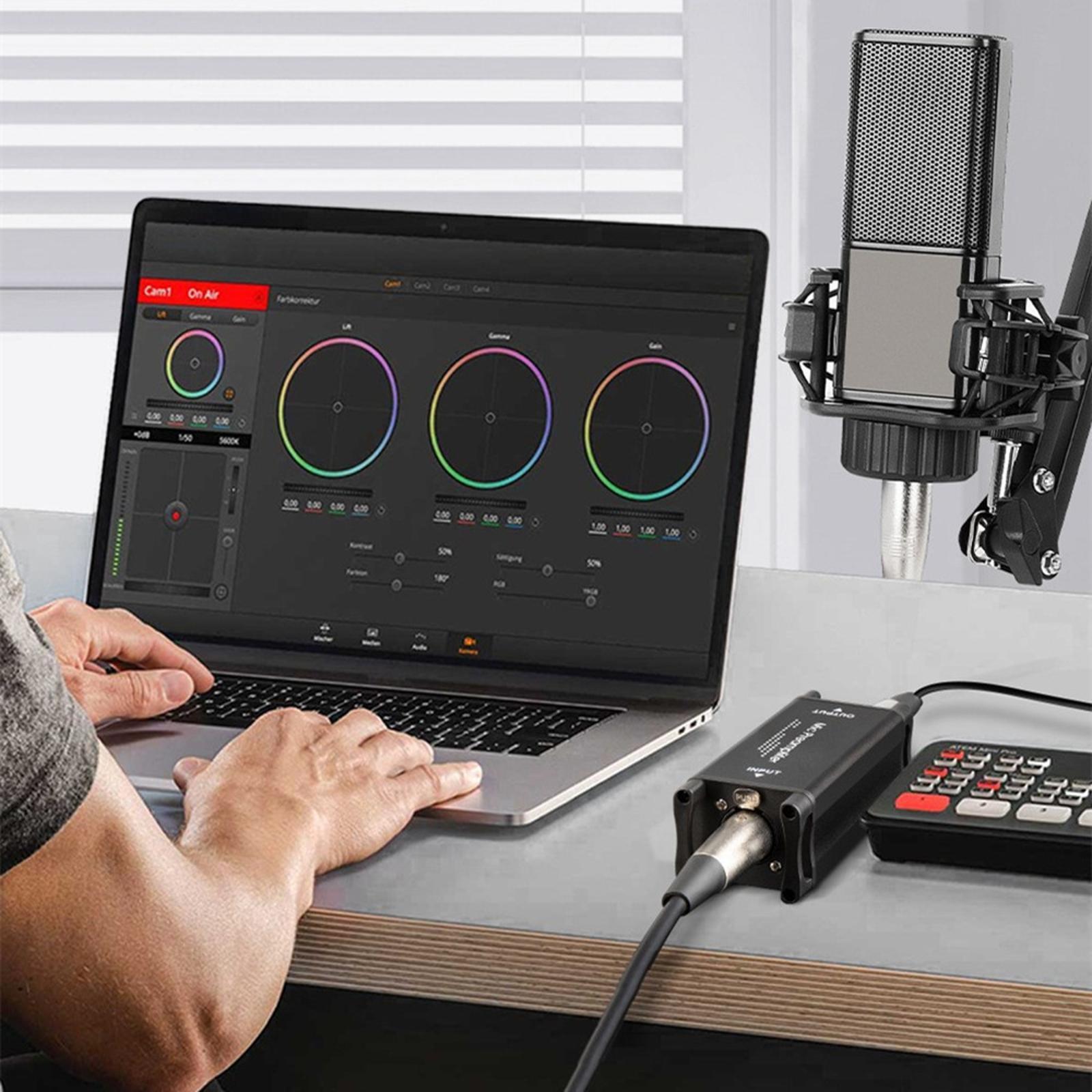 25dB Pro Microphone Preamplifier Converter Ultra Clean Mic Preamp