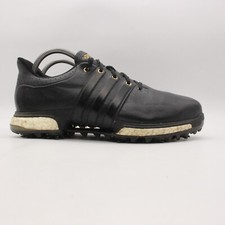 Adidas Tour 360 Boost Golf Climamax Men's 8.5 Black Gold Spiked Sneakers F33250