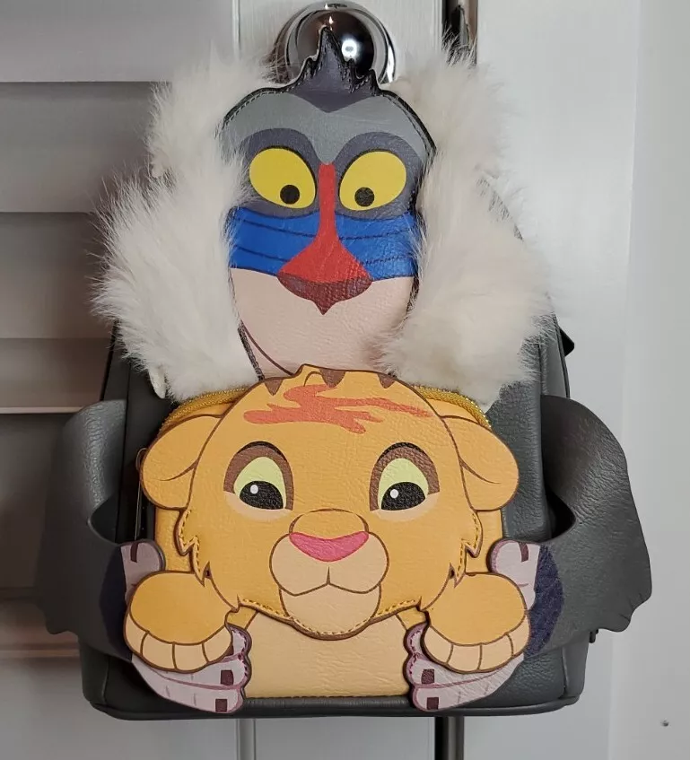 NEW WITH TAGS Loungefly Disney Rafiki And Simba Faux Leather Mini