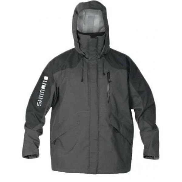 Shimano Fishing Dryfender 3T Waterproof Rain Jacket - charcoal. MRSP $250
