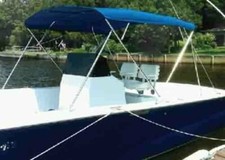 Carver Covers 603A10 3 Bow Bimini Top 73-78In Cad Gray Canvas Made by Carver...