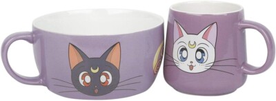 Set Tasse und Schüssel Sailor Moon Luna e Artemis Frühstück Set Mug + Bowl ABYstyle