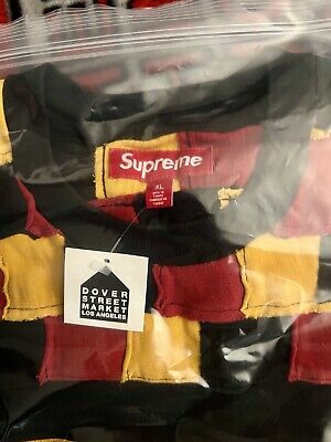 Supreme Patchwork Yoke Football Top size XL Black | eBay Supreme Patchwork Yoke Football Top size XL Black | eBay