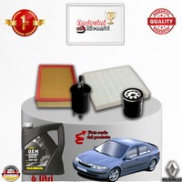 Inspektionskit Filter + ÖL Renault Laguna II 2.0 16V 120KW 163CV Von 2006->