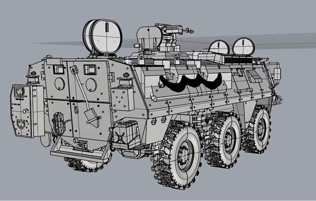 Platts 1/72 Finnish Army SISU XA-203 AMV Armored soldier