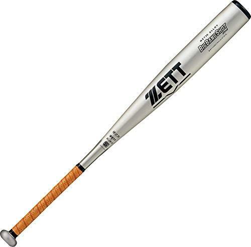 ZETT Baseball Hard Metal Bat Big bang shot 84cm Silver from Japan 2807