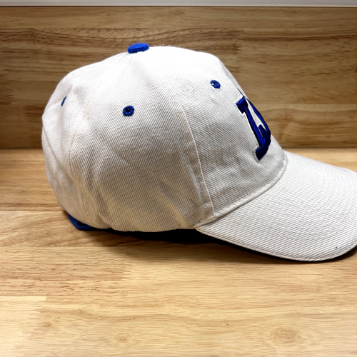 Los Angeles Dodgers Hat Cap Strap Back Adult White Blue Baseball Embroidered - Picture 4 of 9