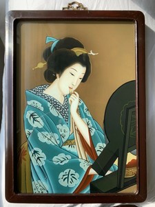 Antique Chinese Reverse glass Painting