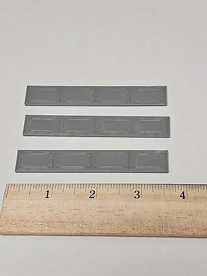 HO Scale 2 Lane Concrete Grade Crossings 3 Piece Set, Model Train, Set of 3