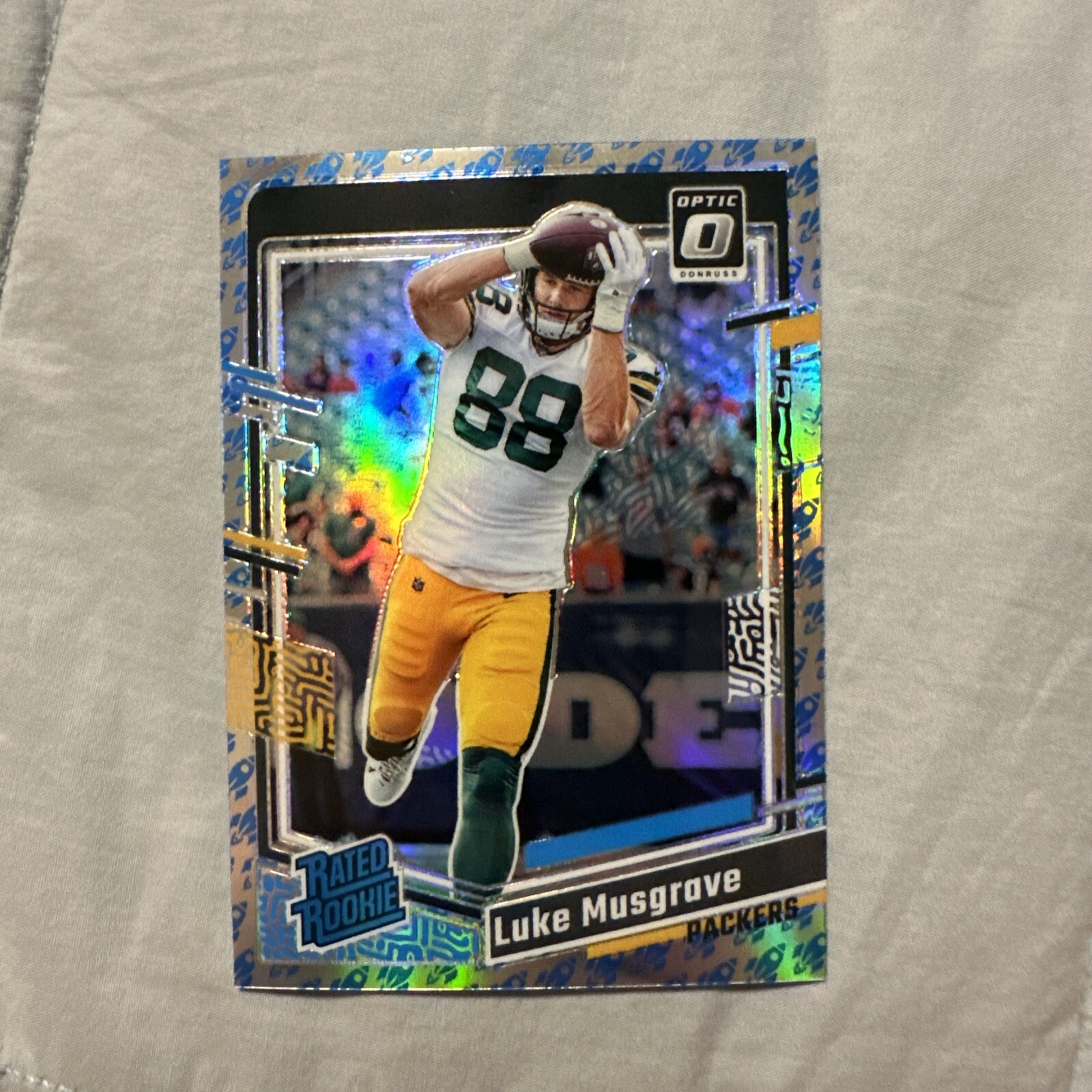 2023 Panini Donruss Optic Rated Rookie Rocket Prizm #241 Luke Musgrave Emoji RC