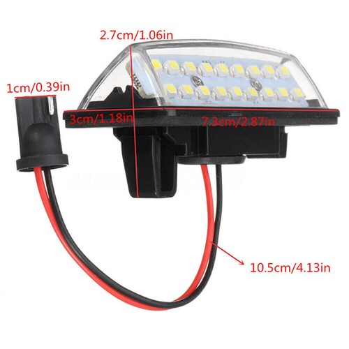 1Pair Xenon 18 LED License Plate Light For Nissan Altima Maxima Murano 2003-2008 - Picture 4 of 4