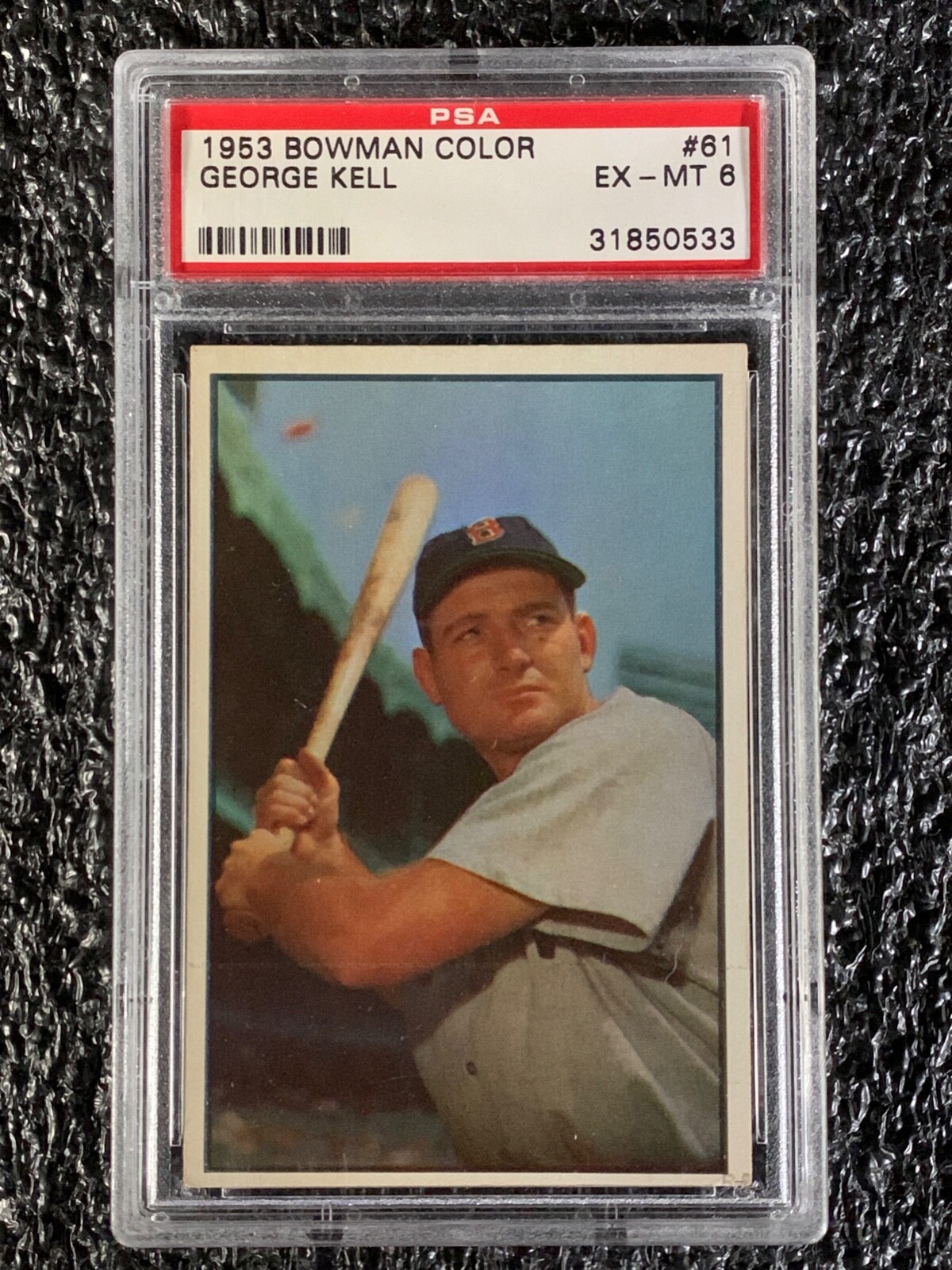 1953 Bowman Color Baseball #61 George Kell PSA 6
