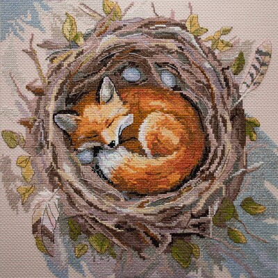 Fox Protector of a foreign home Counted Cross Stitch Kit – DIY ...