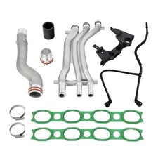 For 2003-2006 Porsche Cayenne 4.5 4.5L V8 Gas Aluminum Coolant Pipe Upgrade Kit