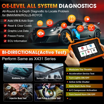 2026 LAUNCH Creader Elite 2.0 for BMW OBD2 Scanner Key Programming