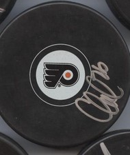 CARLO COLAIACOVO SIGNED PHILADELPHIA FLYERS HOCKEY PUCK w/ COA