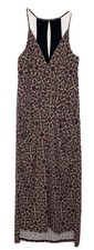 BCBGeneration Womens Black Sleeveless Knit Floral Casual Midi Dress Size M New