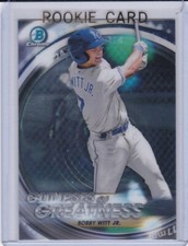 BOBBY WITT JR. ROOKIE CARD Royals 2020 BOWMAN CHROME GLIMPSES OF GREATNESS RC!