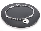 3mm Stainless Steel Charm Bracelet Or Ankle Chain Anklet With Heart & Star Charm