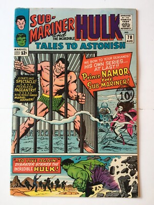 Tales to Astonish #70 FN+ (6.5) MARVEL ( Vol 1 1965) 1st solo Sub-Mariner