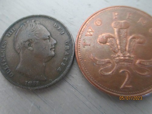 WILLIAM IV COPPER FARTTHING DATED 1831 AVF - Picture 7 of 7