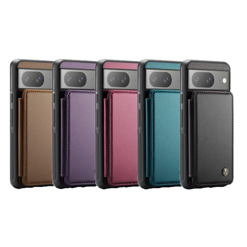 Slim Leather Case Flip Card Holder Back Cover for Google Pixel 9/9 Pro/9 Pro XL - Image 2 of 4