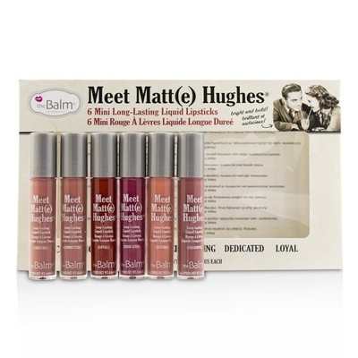 TheBalm Meet Matt(e) Hughes 6 Mini Long Lasting Liquid Lipsticks Kit - Vol.1 ...