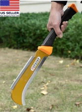 Billhook Sickle Machete for Clearing and Harvesting Yard Tool Double Blade