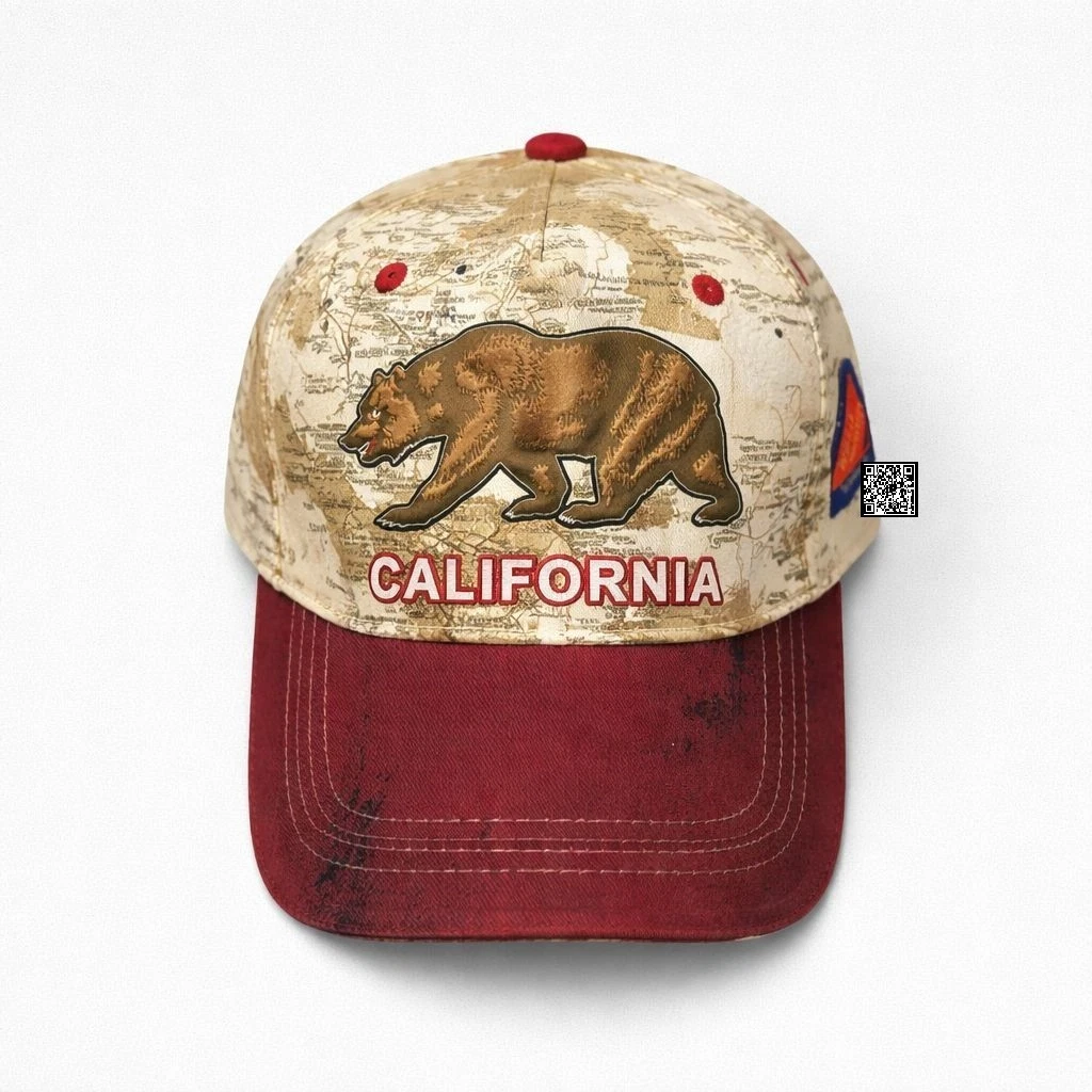 California Republic Baseball Cap Adjustable Unisex Adult Hat Robin Ruth