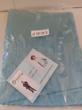 UNISEX DRAWSTRING MEDICAL SCRUBS PANTS BOTTOMS SIZE LARGE blue lot of 6 