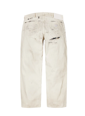 Supreme MM6 Maison Margiela Distressed Loose Fit Selvedge Jeans