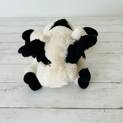 Dan Dee Collector s Choice Black Cream Plush Lovey Stuffed Floppy Soft Cow
