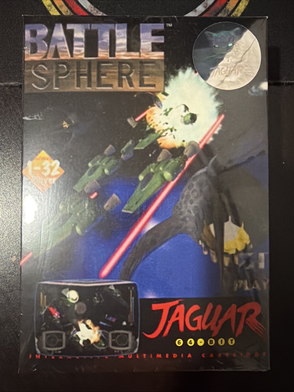 Atari Jaguar BattleSphere Gold Battle Sphere Gold 4PLAY Scatlogic Sealed CIB
