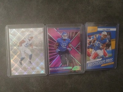 5 2020-24 KHALIL MACK INSERT/PARALLEL CARD LOT PRESTIGE SCORE ABSOLUTE CHARGERS